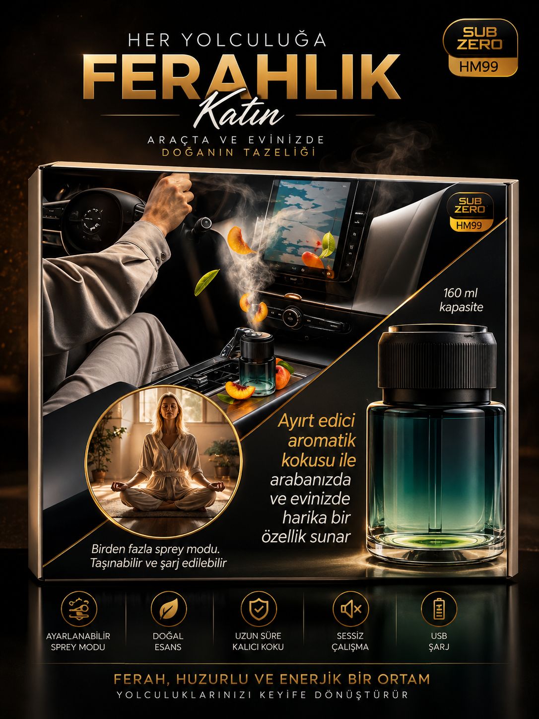 مبخرة عطر إلكترونية لسيارات